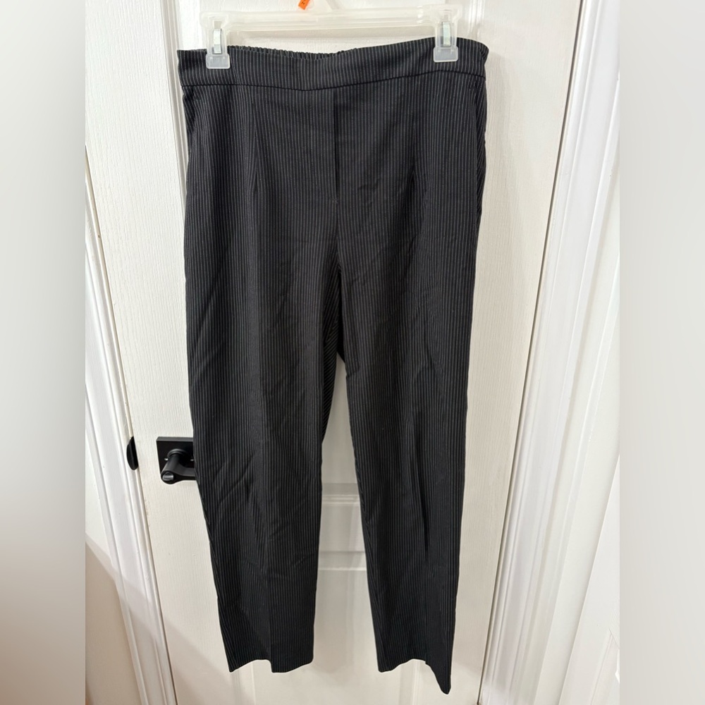 Black Pinstripe Pants
